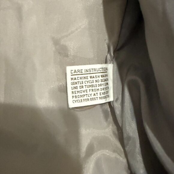 Vtg Saxton Hall Women's Quilted Puffer Coat Medium Gray Hooded Jacket Made Korea - Picture 10 of 14